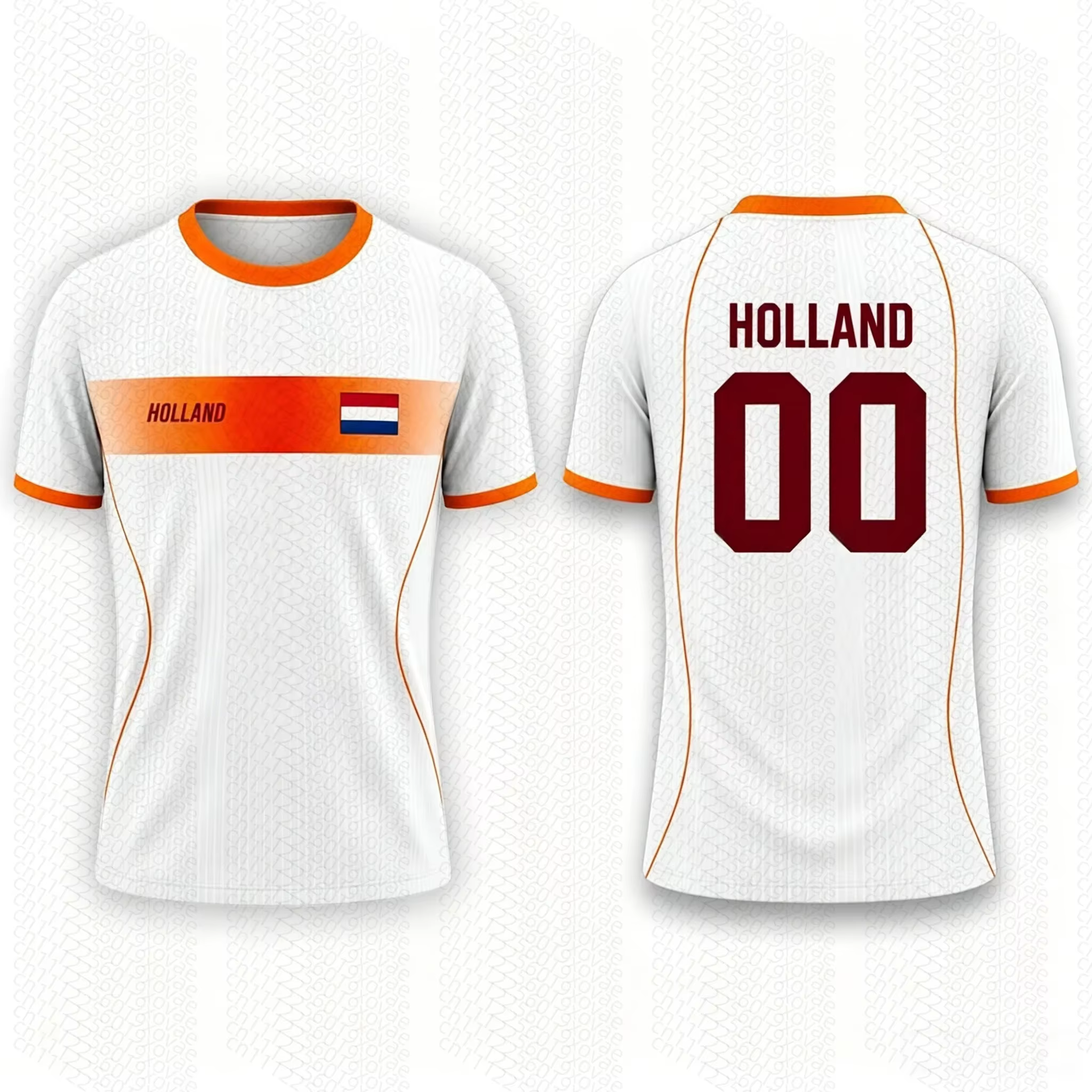 T-shirt athlétique unisexe inspiré des Pays-Bas