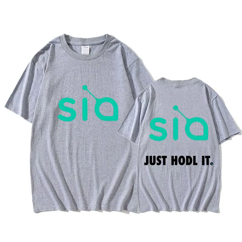 Sia Just Hodl IT T-shirt Graphic Printing Hip Hop Tee-shirt Short Sleeve