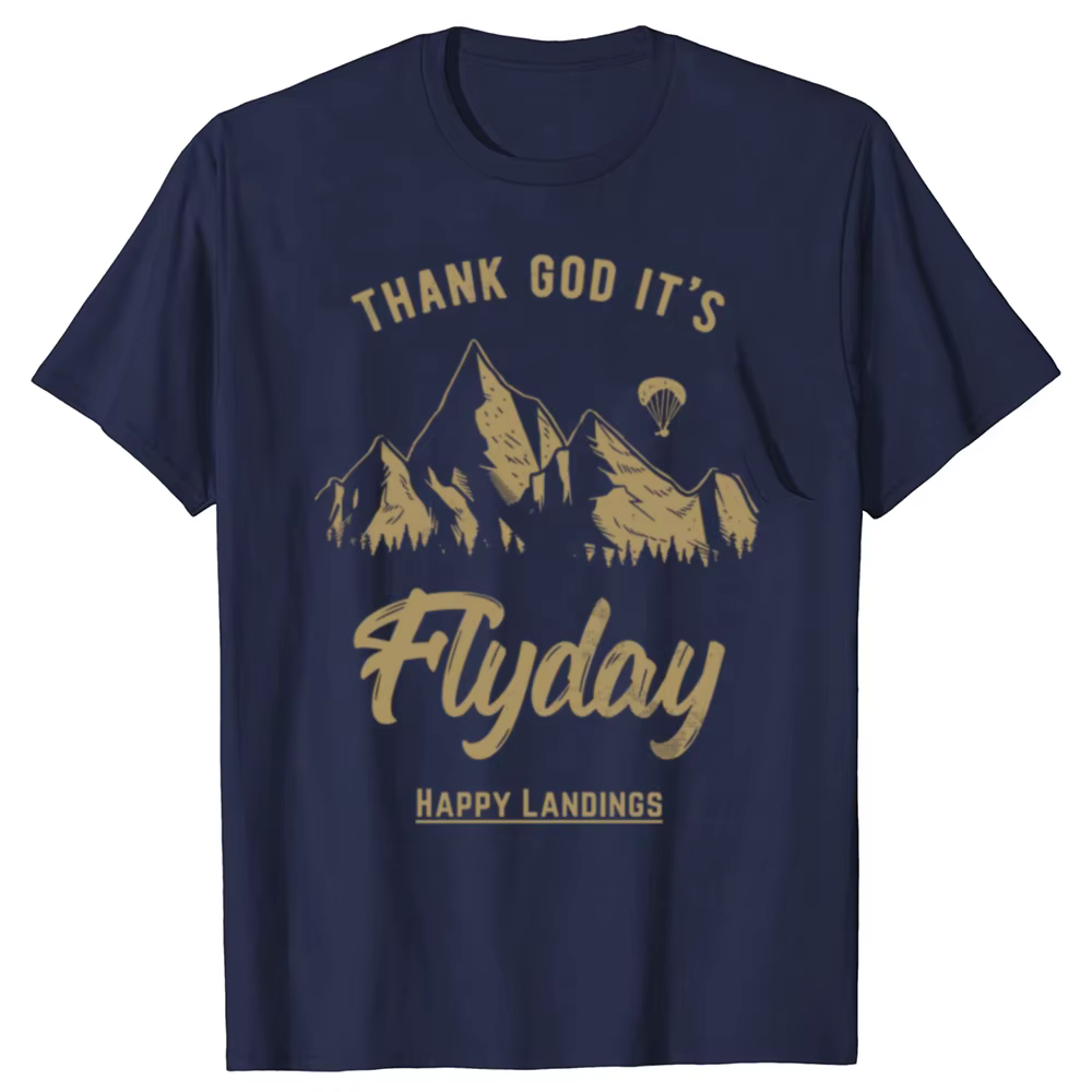 T-shirt rétro Thank God It's Flyday pour hommes
