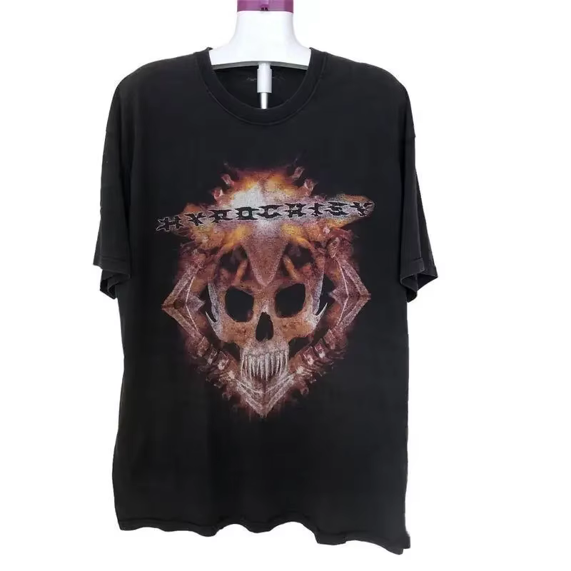 Vtg Merry Christmas Hypocrisy Band T-shirt noir taille complète Bt599