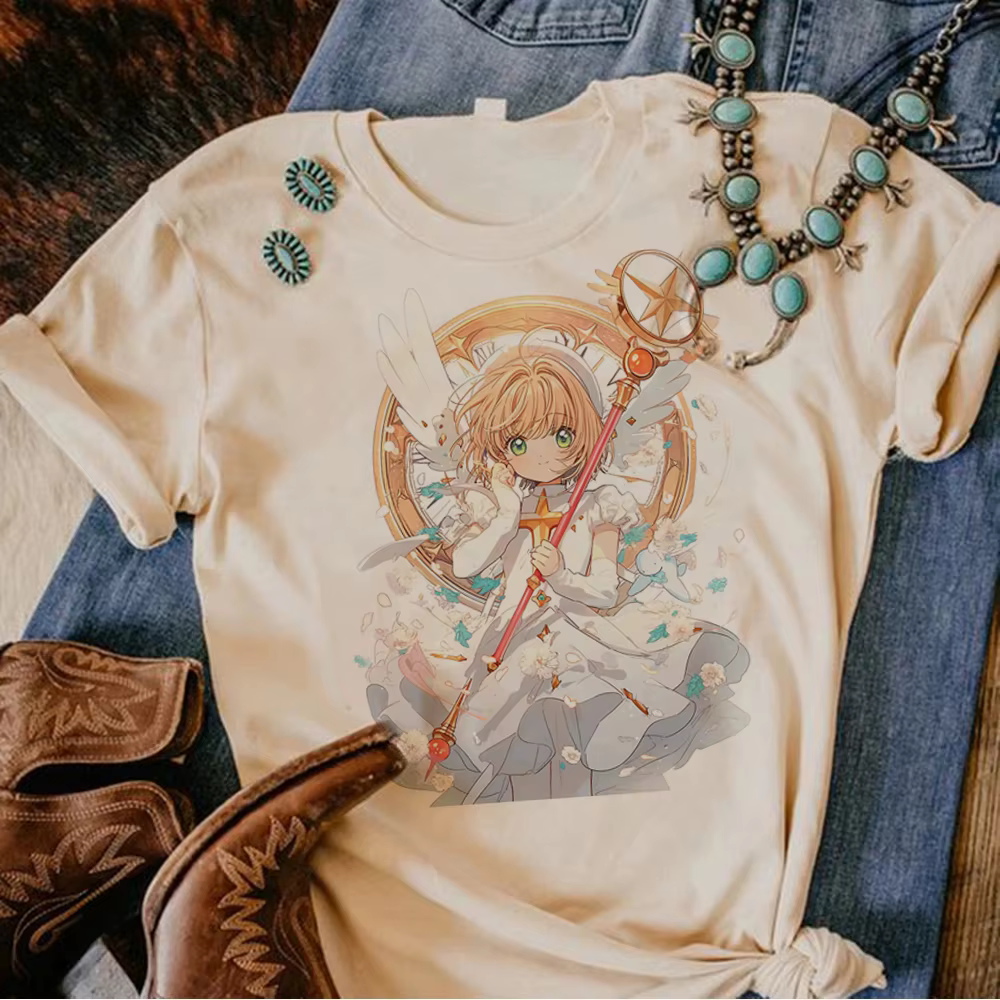 Cardcaptor Sakura t-shirts femmes t-shirt de créateur femme manga japonaise y2k vêtements