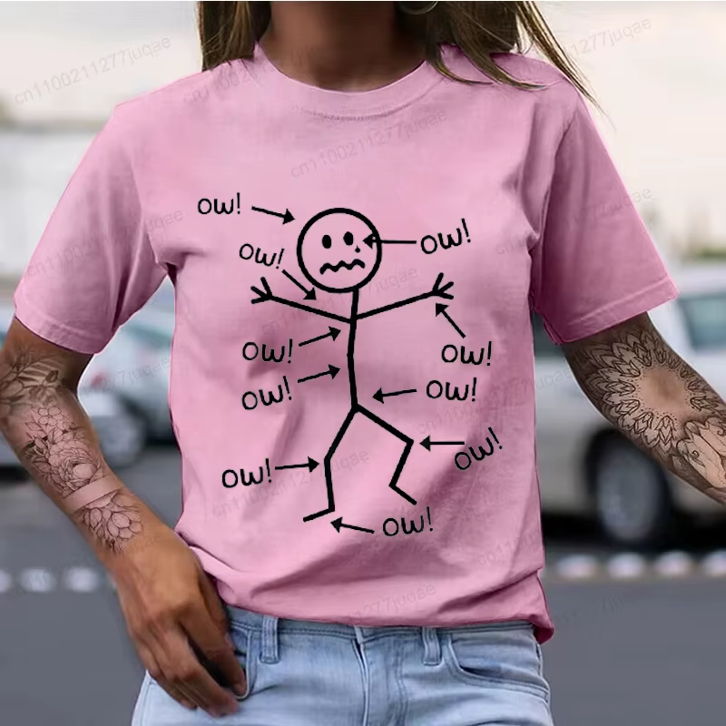 Ow Ow Ow T-Shirt drôle sensibilisation à la douleur chronique