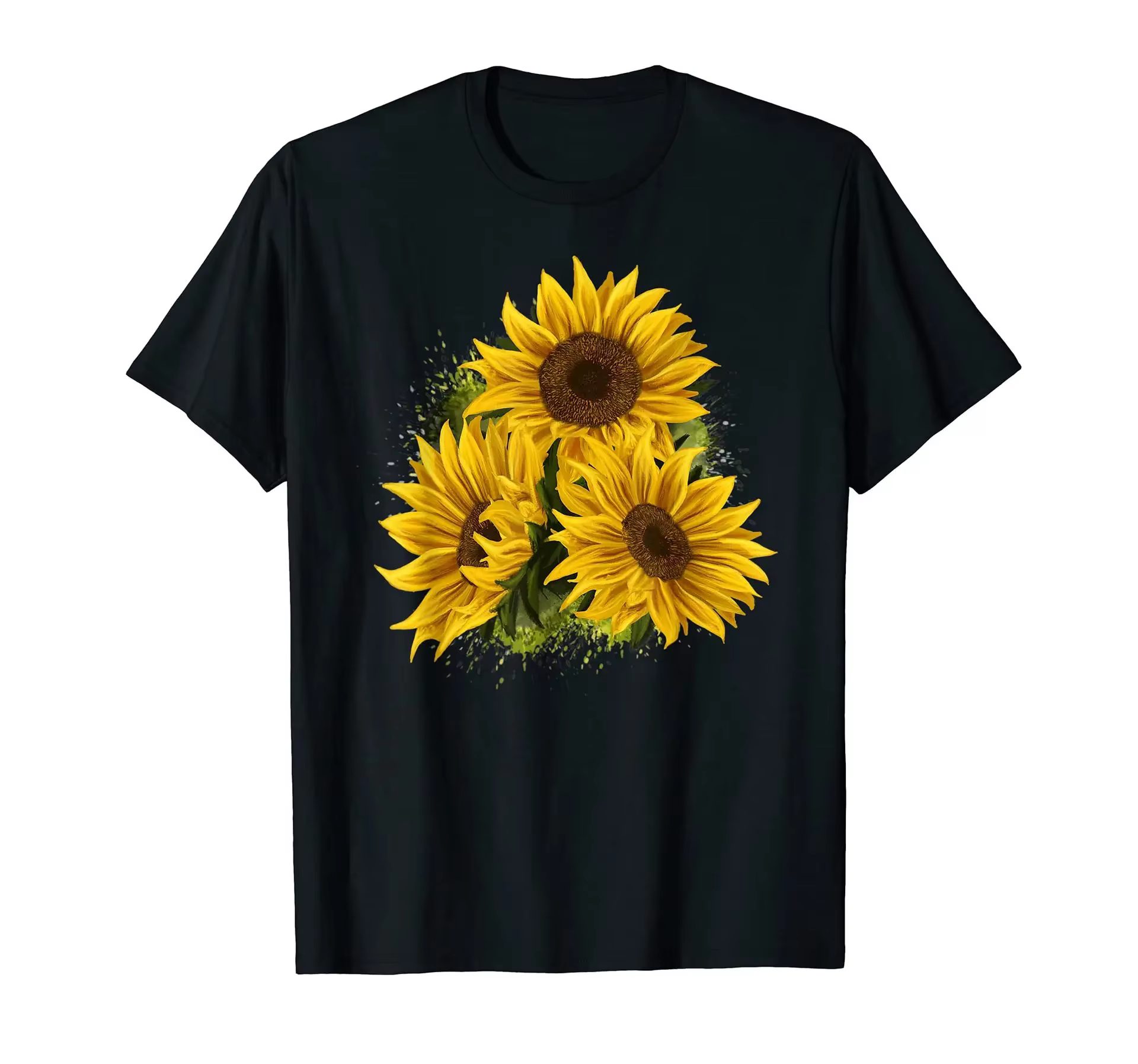 T-shirt d'été imprimé Sunflower Love