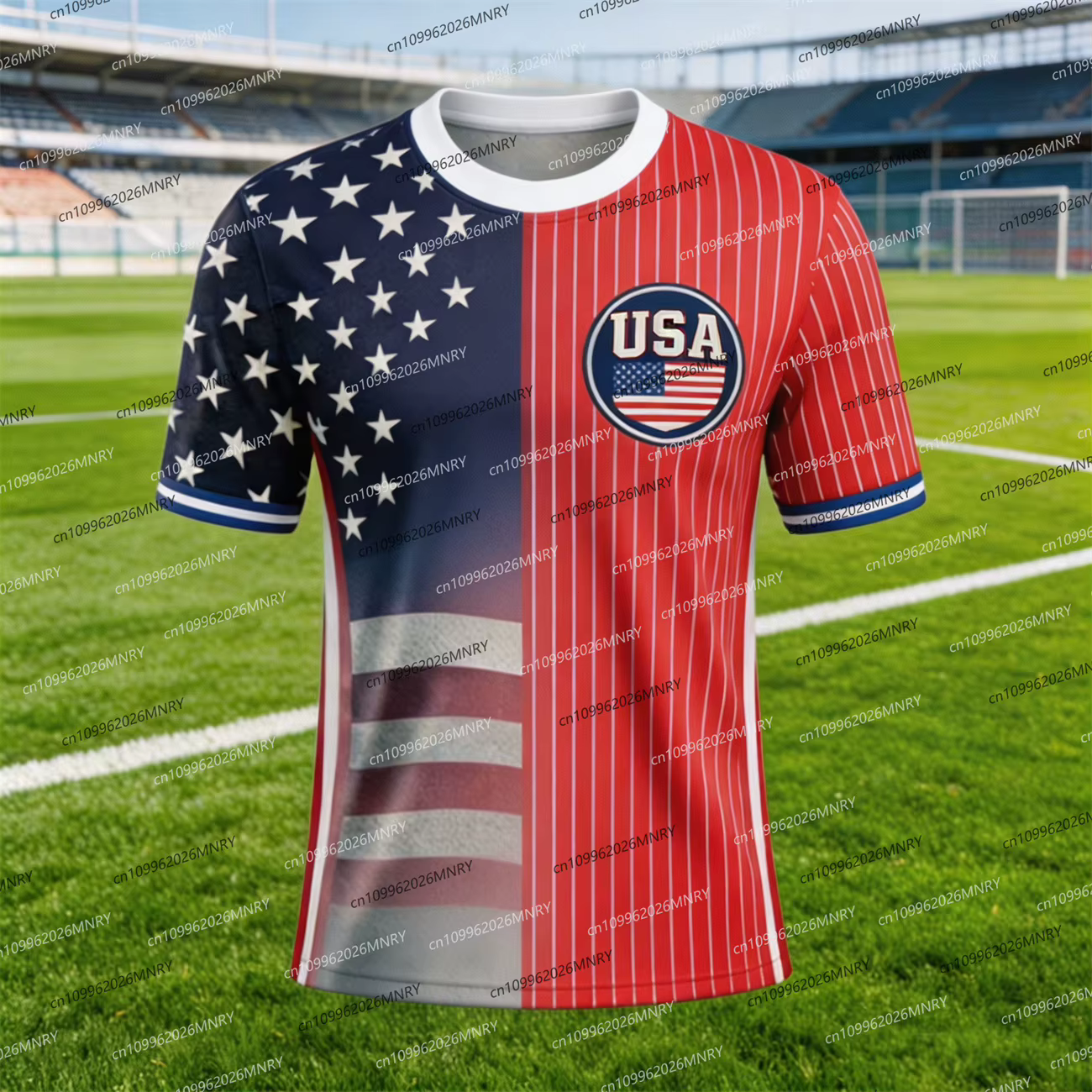 T-shirts avec emblème du drapeau américain 2026
