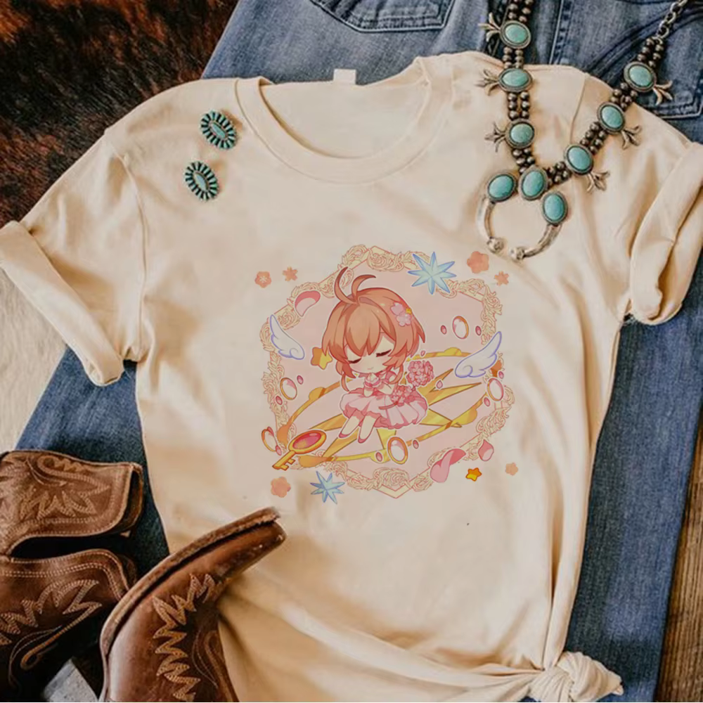 Cardcaptor Sakura t-shirts femmes t-shirt de créateur femme manga japonaise y2k vêtements