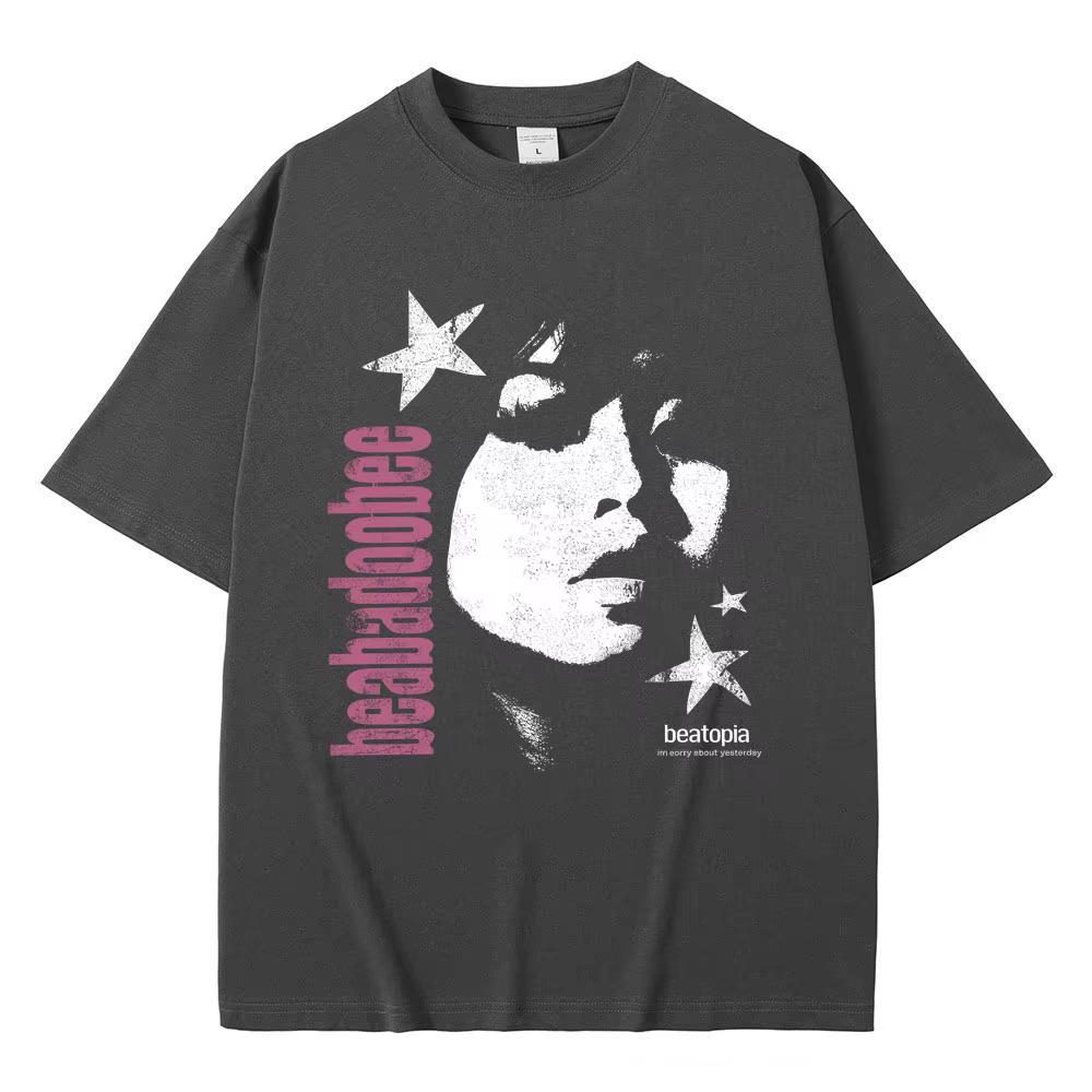 Beabadoobee visage impression T-shirts hommes femmes Hip Hop mode Pop musique