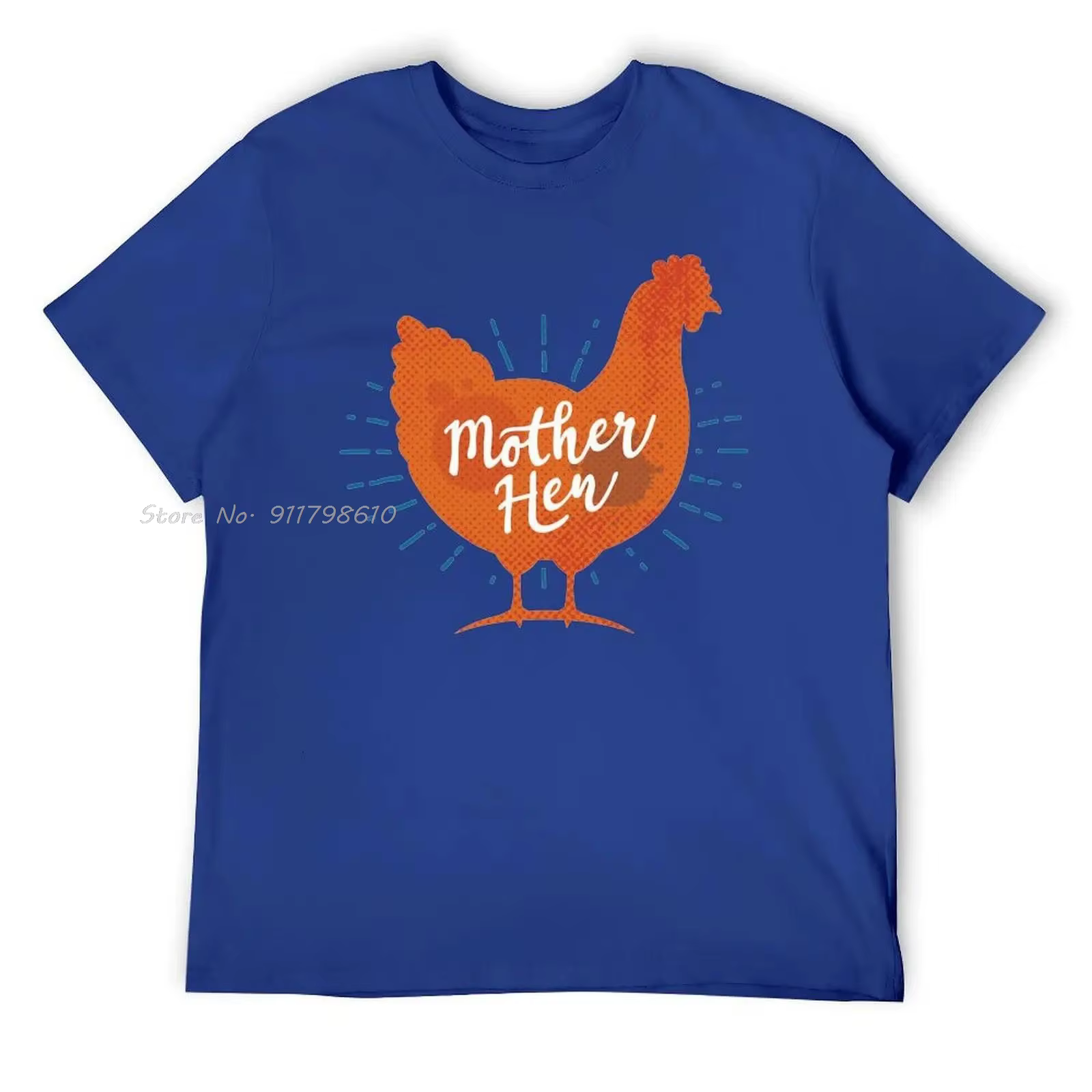 Fête des mères mère poule poulet maman T-shirt surdimensionné déplacer Humor coton