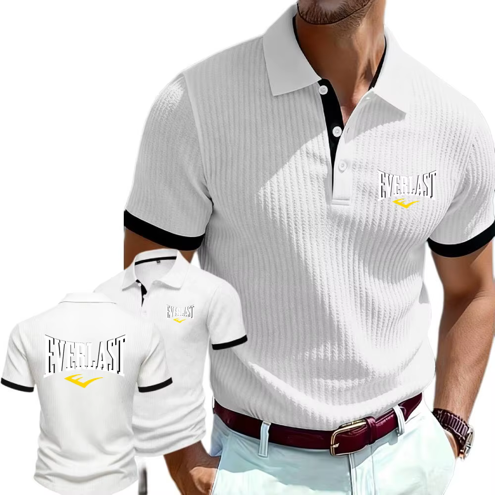 Nouveaux polos en tricot à col pour hommes Everlast