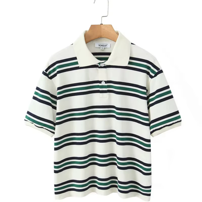 T-shirt ample à col polo