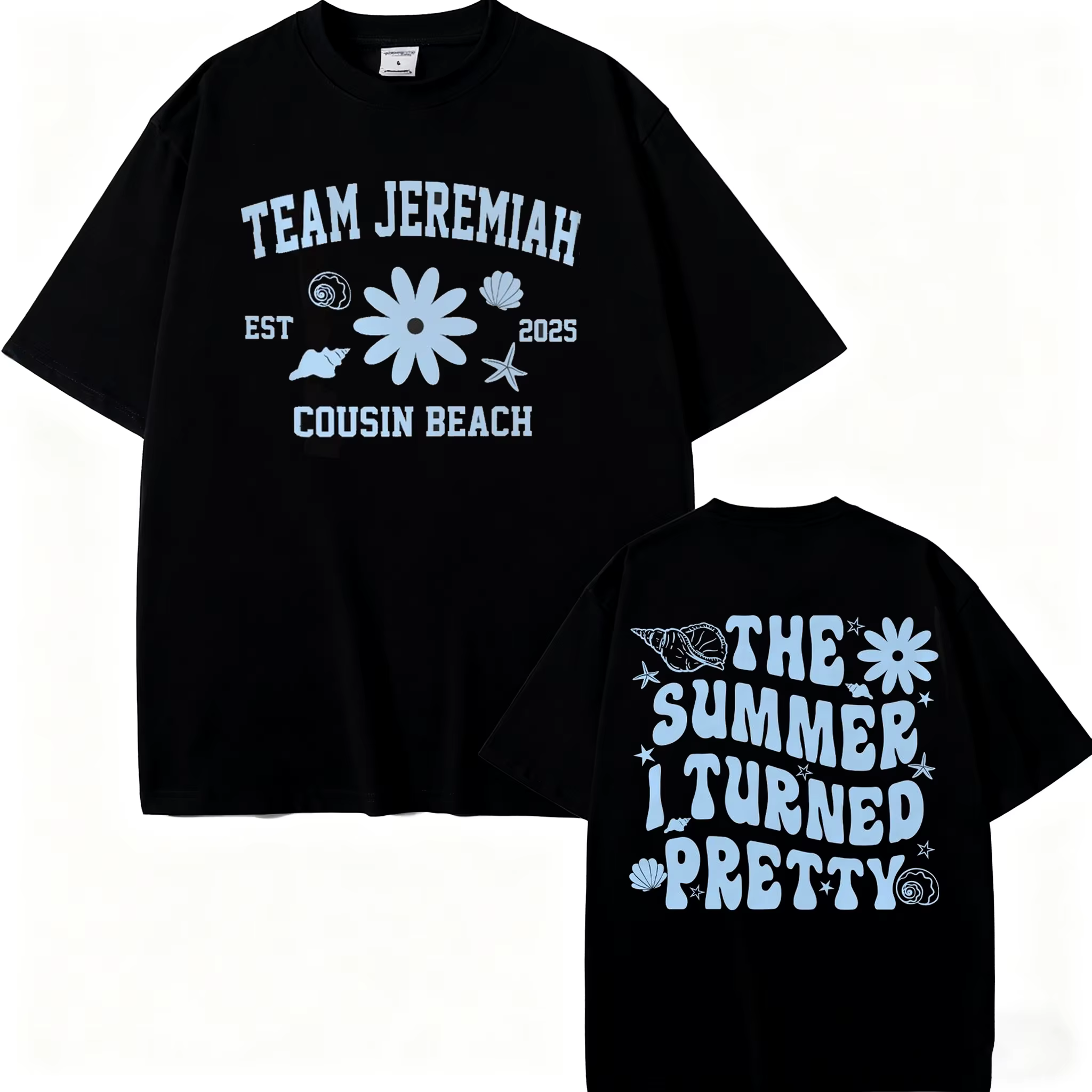 TV jouer l'été je transformé jolie équipe Conrad Cousins plage Double face impression T-shirt hommes femmes mode décontracté Vintage t-shirts