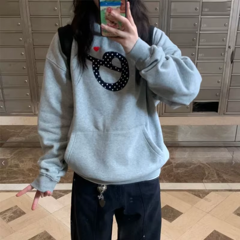 Sweat-shirt à capuche en molleton américain pour femme