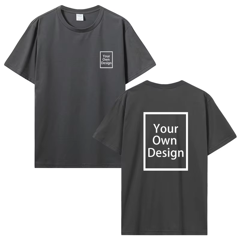 Coton personnalisé impression personnalisée à manches courtes T-shirt été hauts t-shirts bricolage votre Photo ou Logo