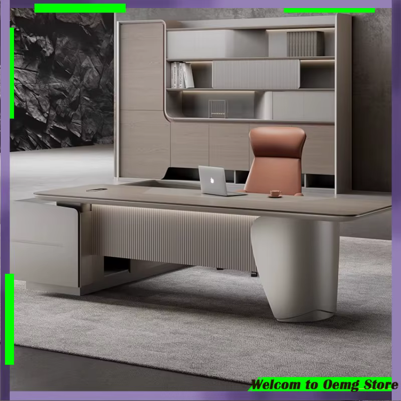 Bureau de jeu contemporain Design moderne de luxe organisateur de espace de travail confortable Escritorio utilisation