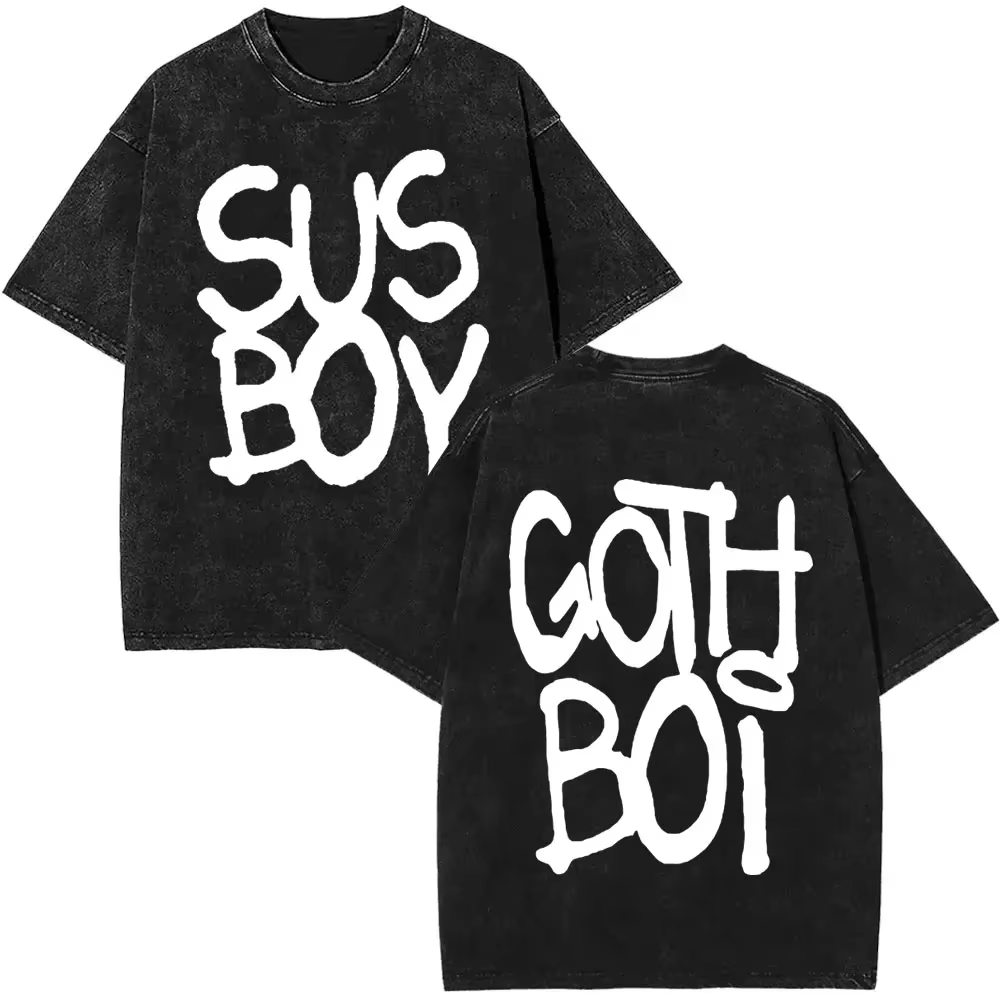 T-shirts vintage Bear Crybaby de l'album musical du rappeur Lil Peep