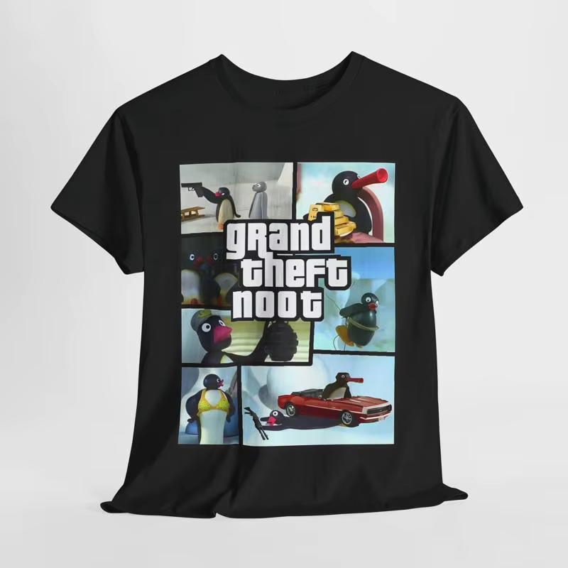 Pingu Parody Tee, chemise unisexe drôle pour les fans de comédie