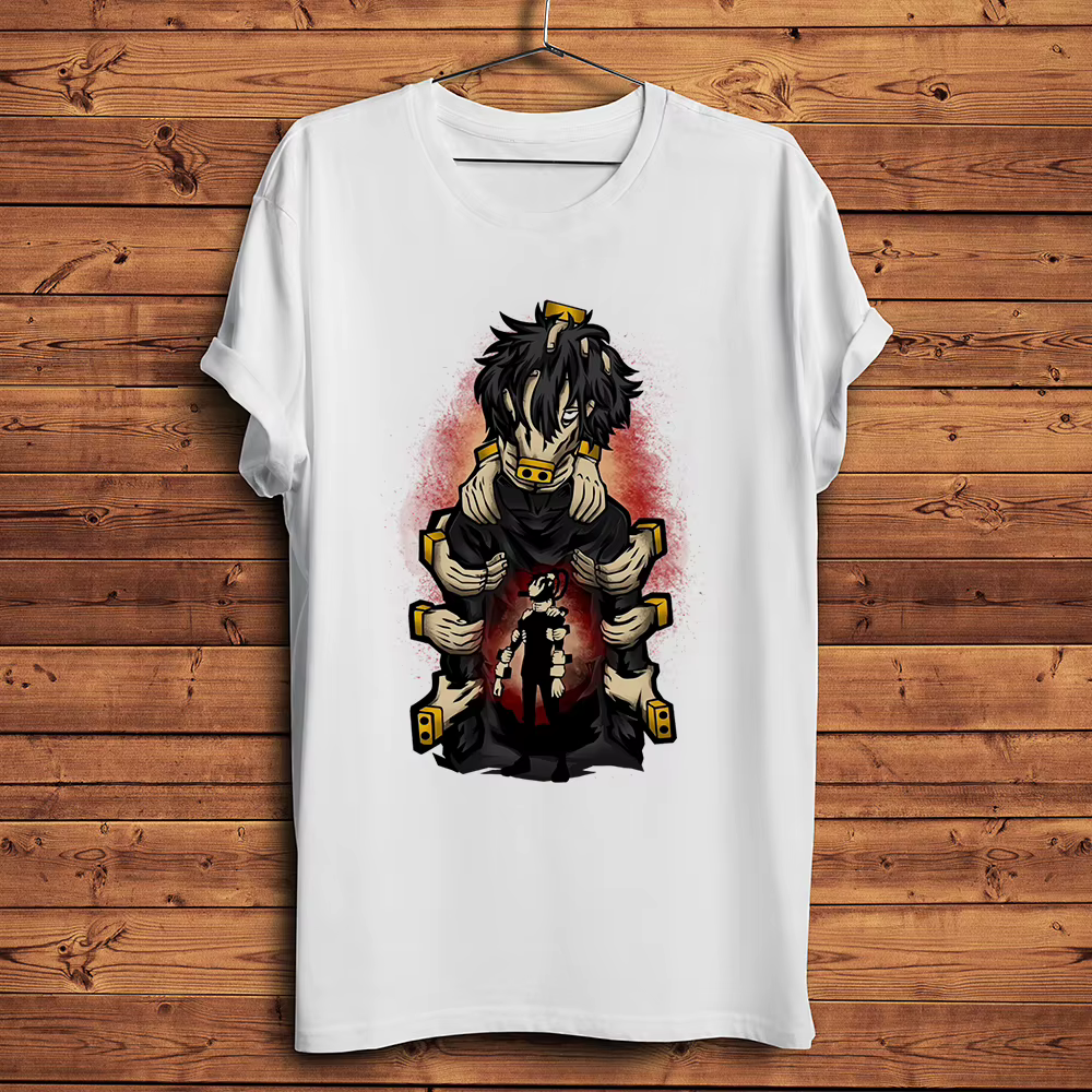 MHA Anime, Hero Academia Villain, Shigaraki Tomura, T-shirt manga amusant, T-shirt décontracté à manches courtes pour hommes, T-shirt unisexe respirant