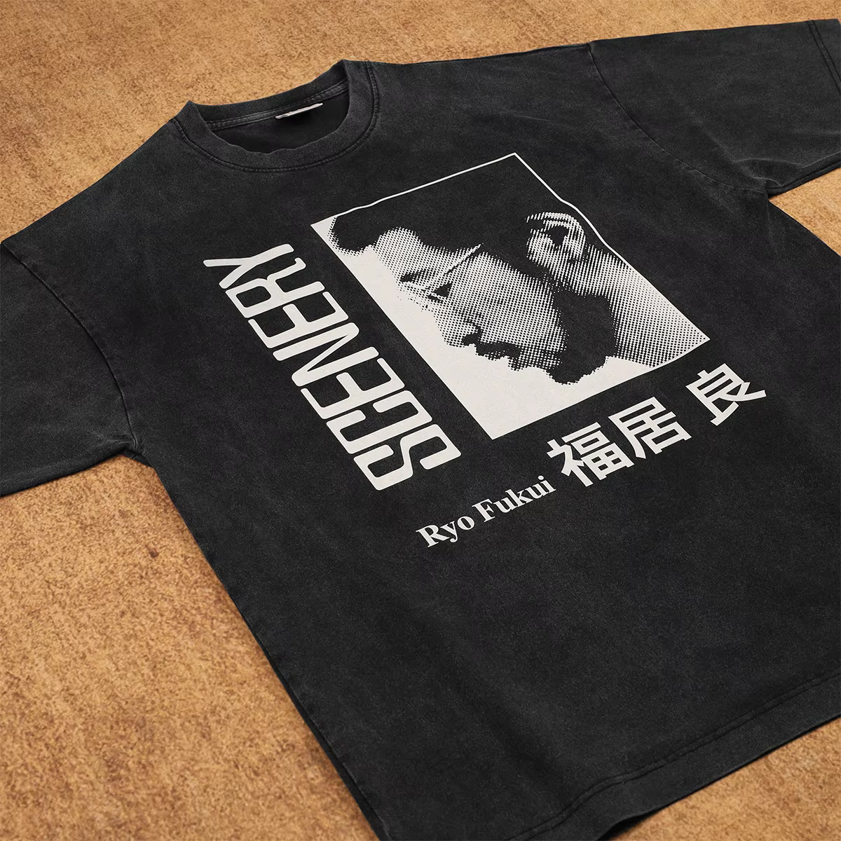Ryo Fukui T-Shirt paysage japonais Bop Modal Jazz Mtume Usip Ensemble Weldon Irvine Shamek Farrah chemise à manches courtes pour hommes