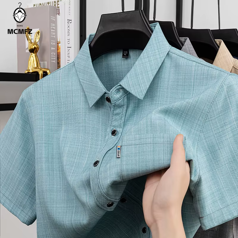 Chemise d'été à manches courtes pour hommes