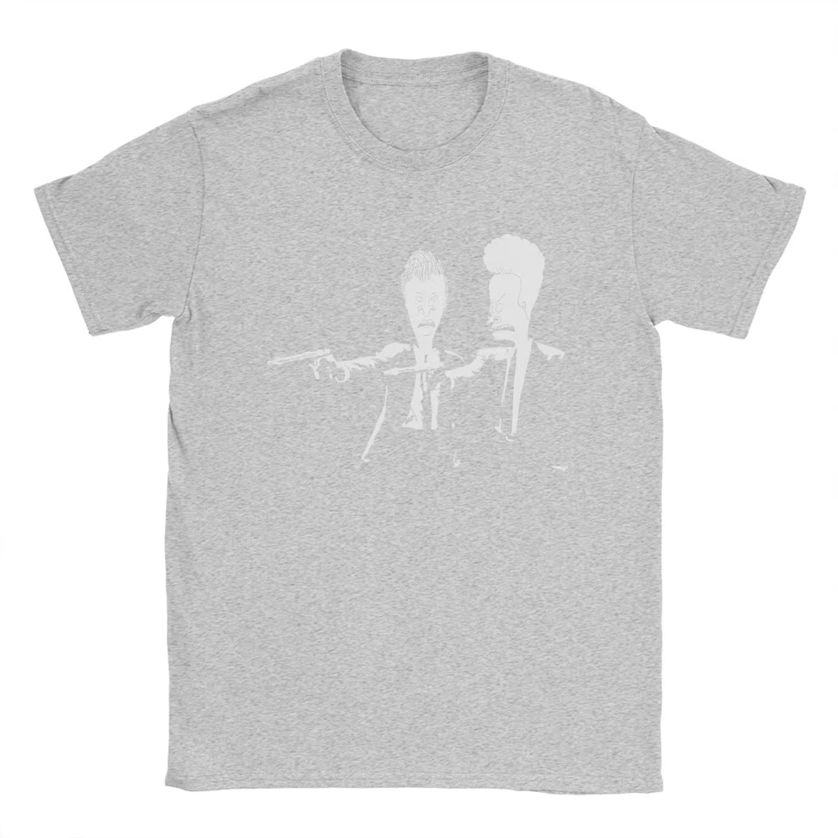 Beavis et Butthead Pulp Fiction hommes t-shirts créatif T-Shirt à manches courtes col rond