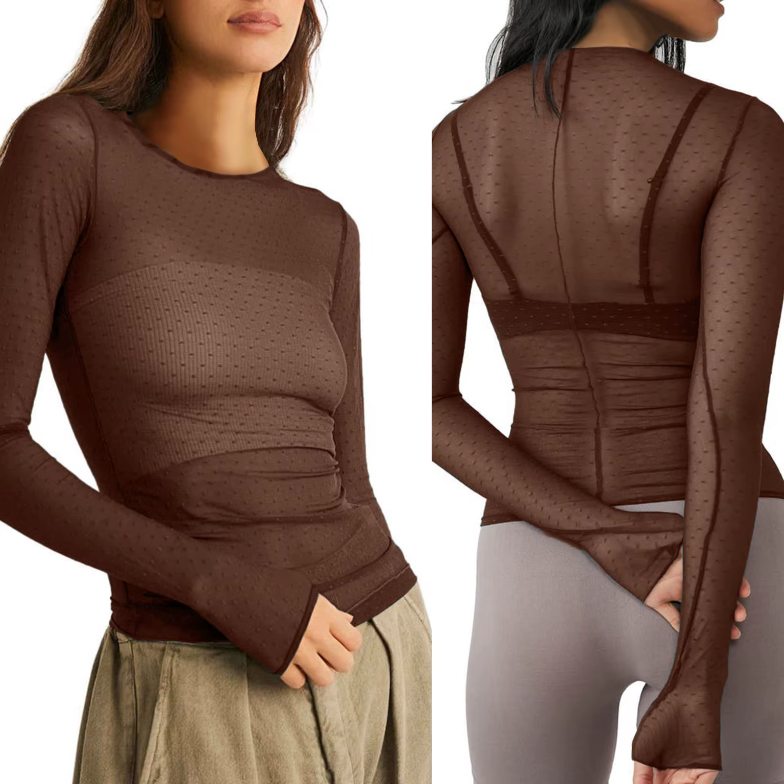 T-shirt à manches longues pour femmes
