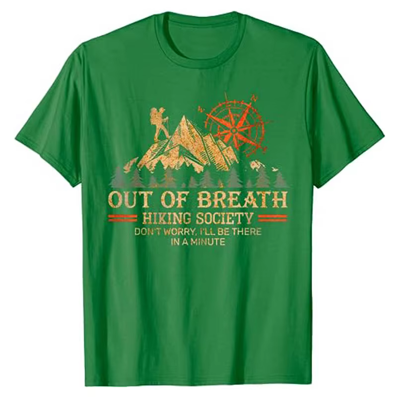 T-shirt de randonnée hors du souffle