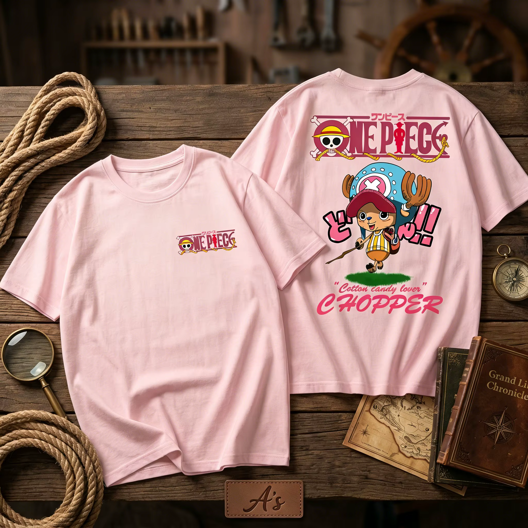 T-shirt One Piece Chopper Homme Femme 2026 Été Manches Courtes Imprimé Anime Streetwear Décontracté Vêtement Parent-Enfant Unisexe