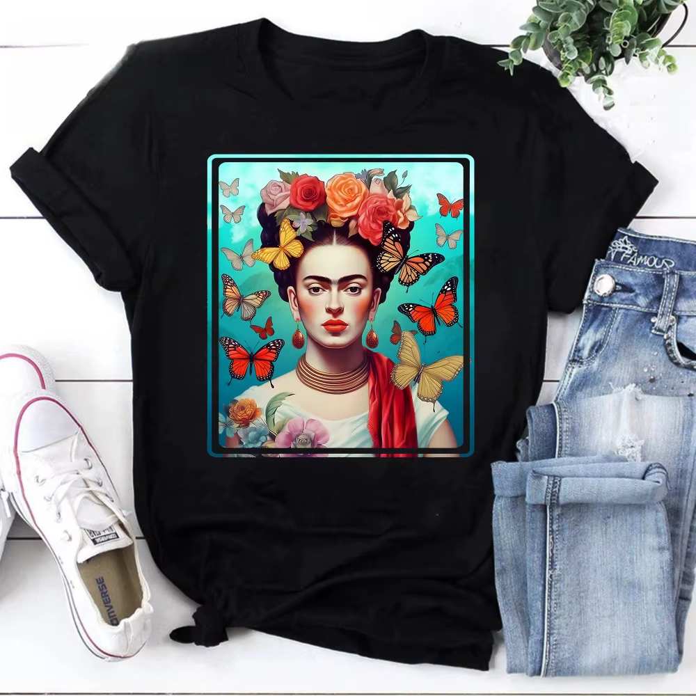 T-shirt Frida Kahlo classique vintage féministe