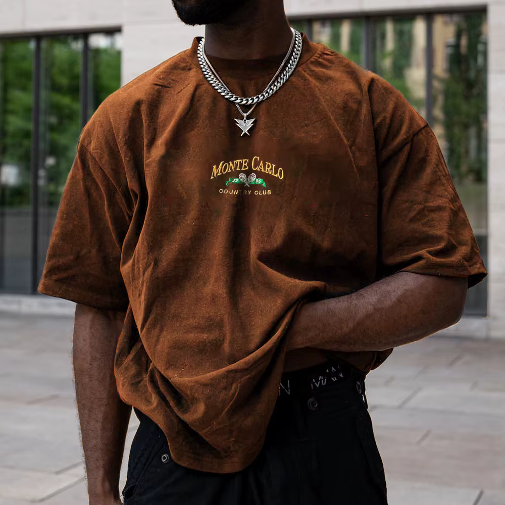 T-shirt surdimensionné à manches courtes pour hommes