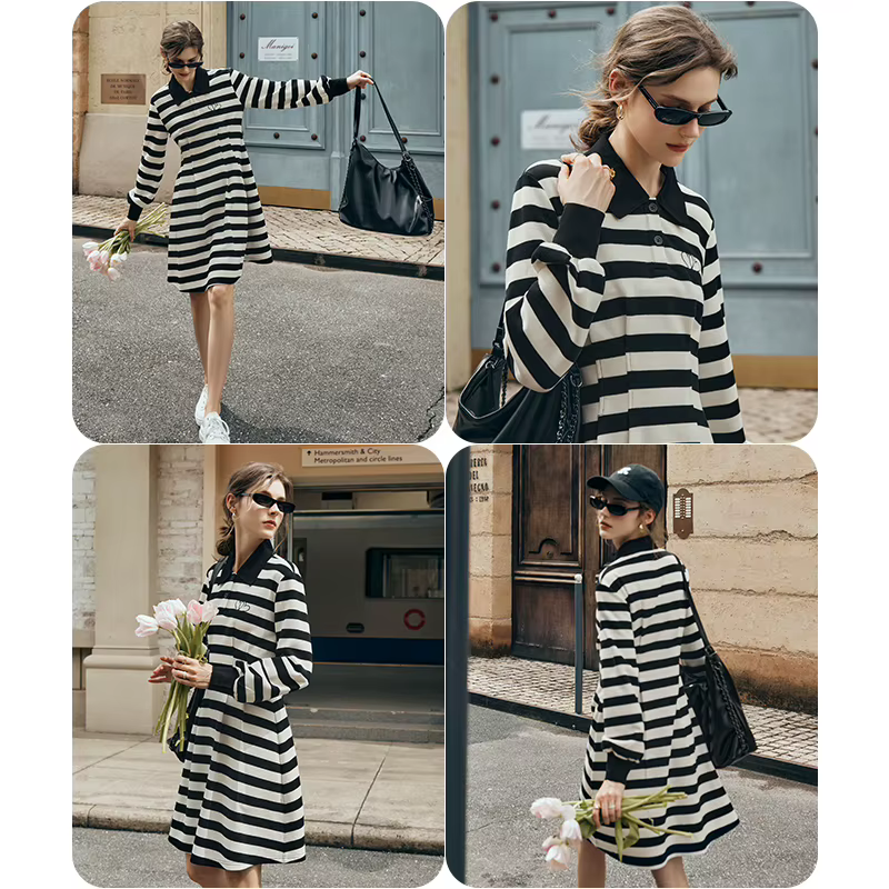 Robe pull décontractée OLrain pour femme