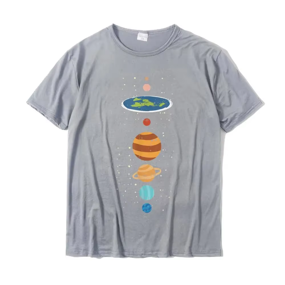 T-shirt plat en coton pour hommes
