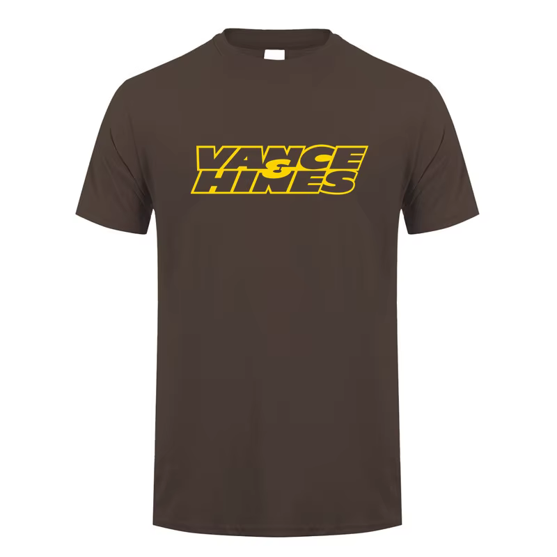 Vance et Hines T Shirt d'été Hommes Coton à manches courtes