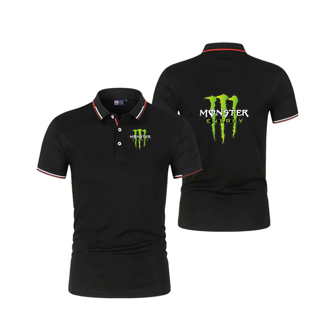 Polo à col montant Monster Energy 2026, respirant, durable, idéal pour le sport et les loisirs estivaux, coupe confortable