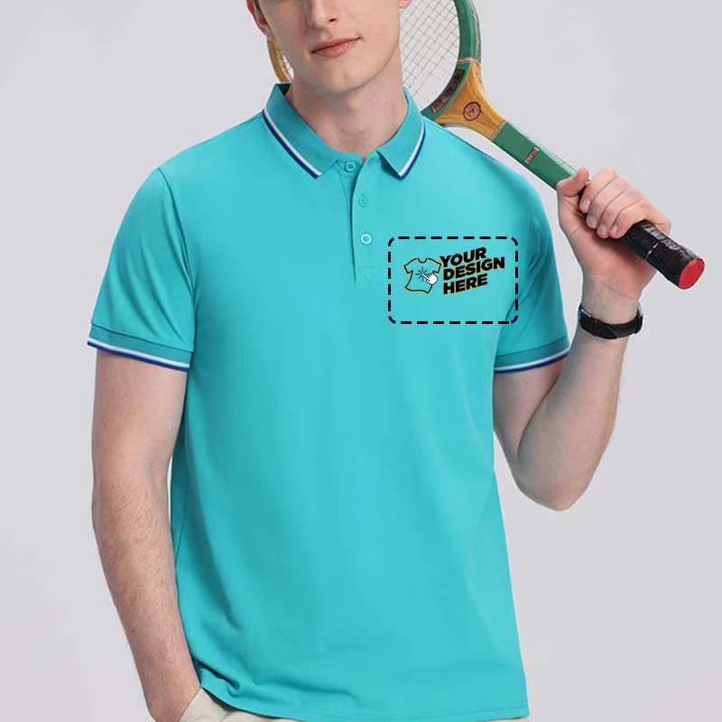 LOGO personnalisé Polo hommes été