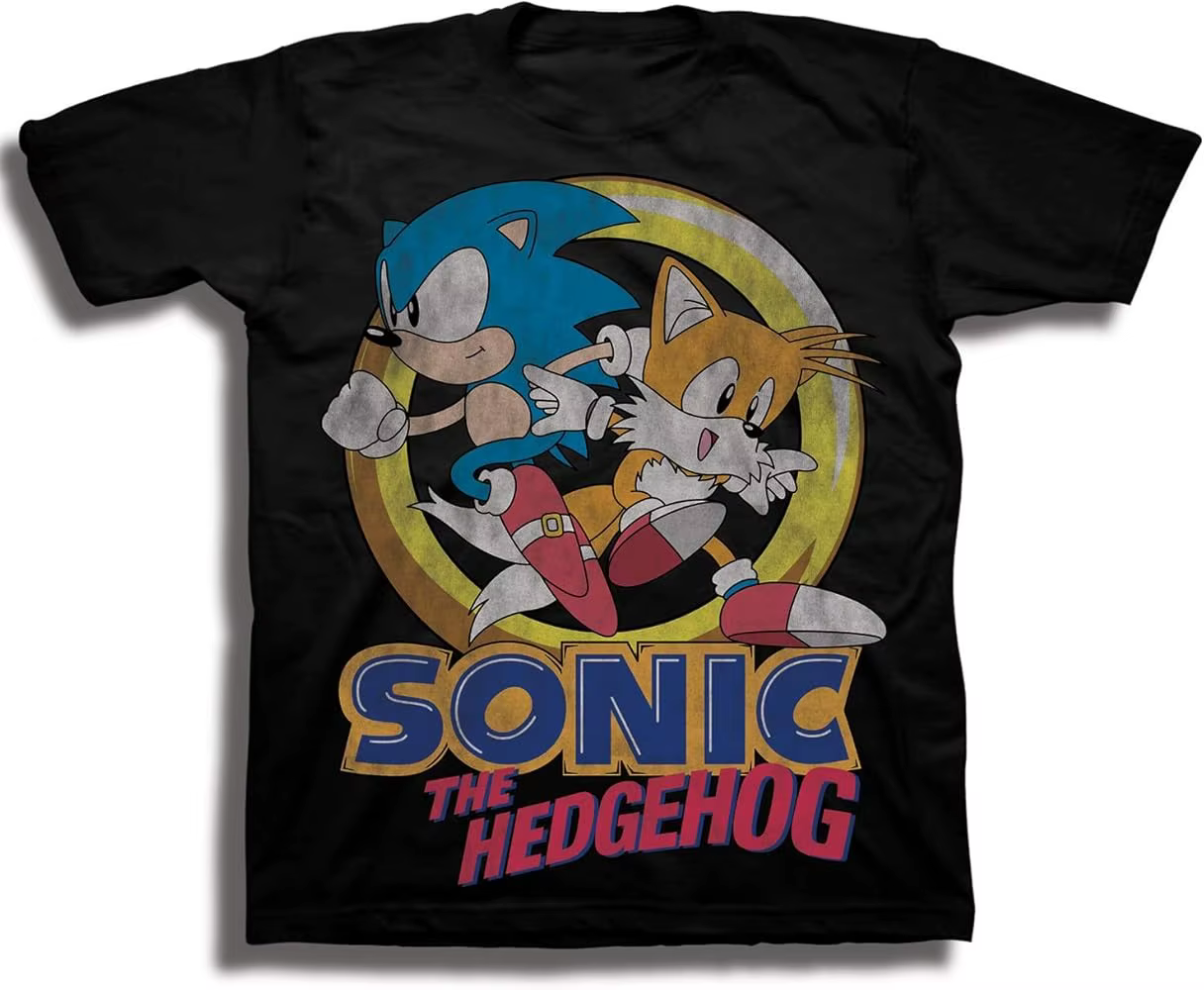 T-shirt Sonic Heroe Vintage Rock Shadow The Hedgehog