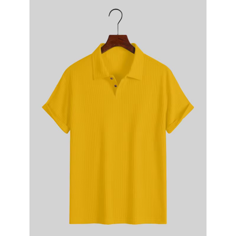 Polo en maille beige pour homme