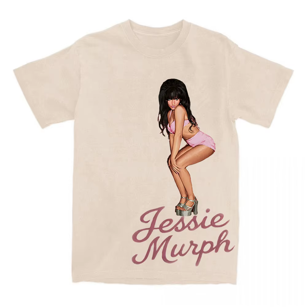 Peint dame T-shirt Jessie Murph sexe hystérie Album impression