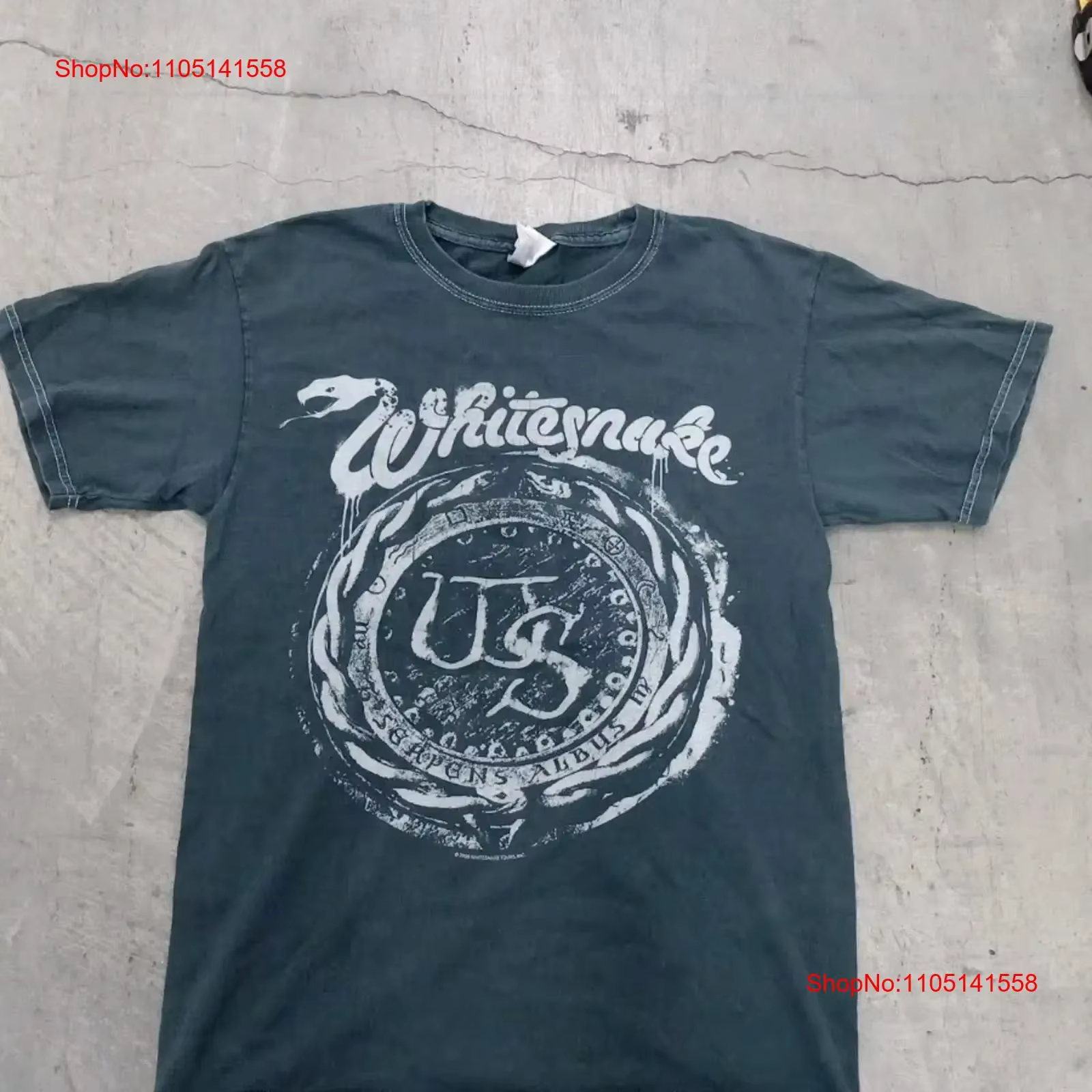 Whitesnake 2006 Europe Tour Vintage bande t-shirt