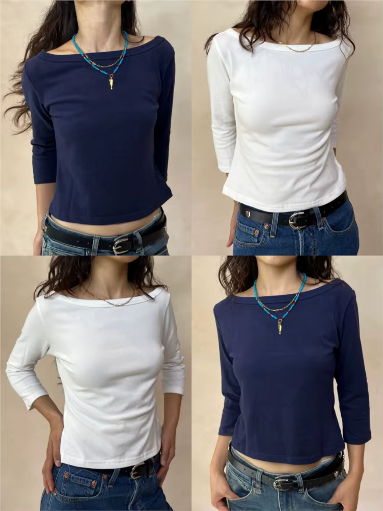 T-shirts à manches trois-quarts pour femme