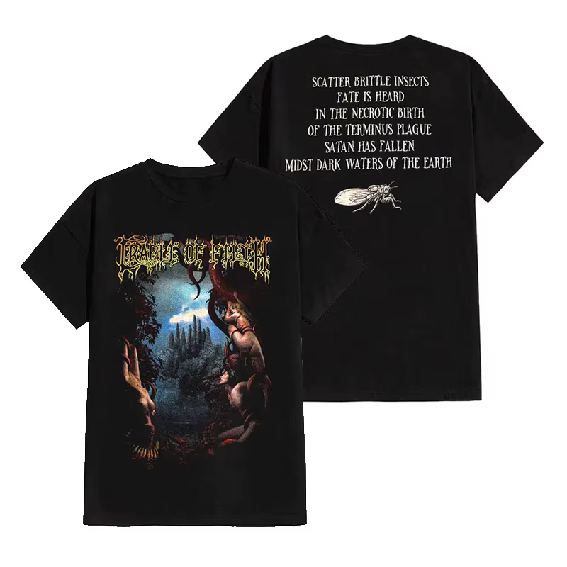 T-shirt décontracté Cradle of Filth Emperor Band Extreme Gothic Black Metal pour hommes et femmes