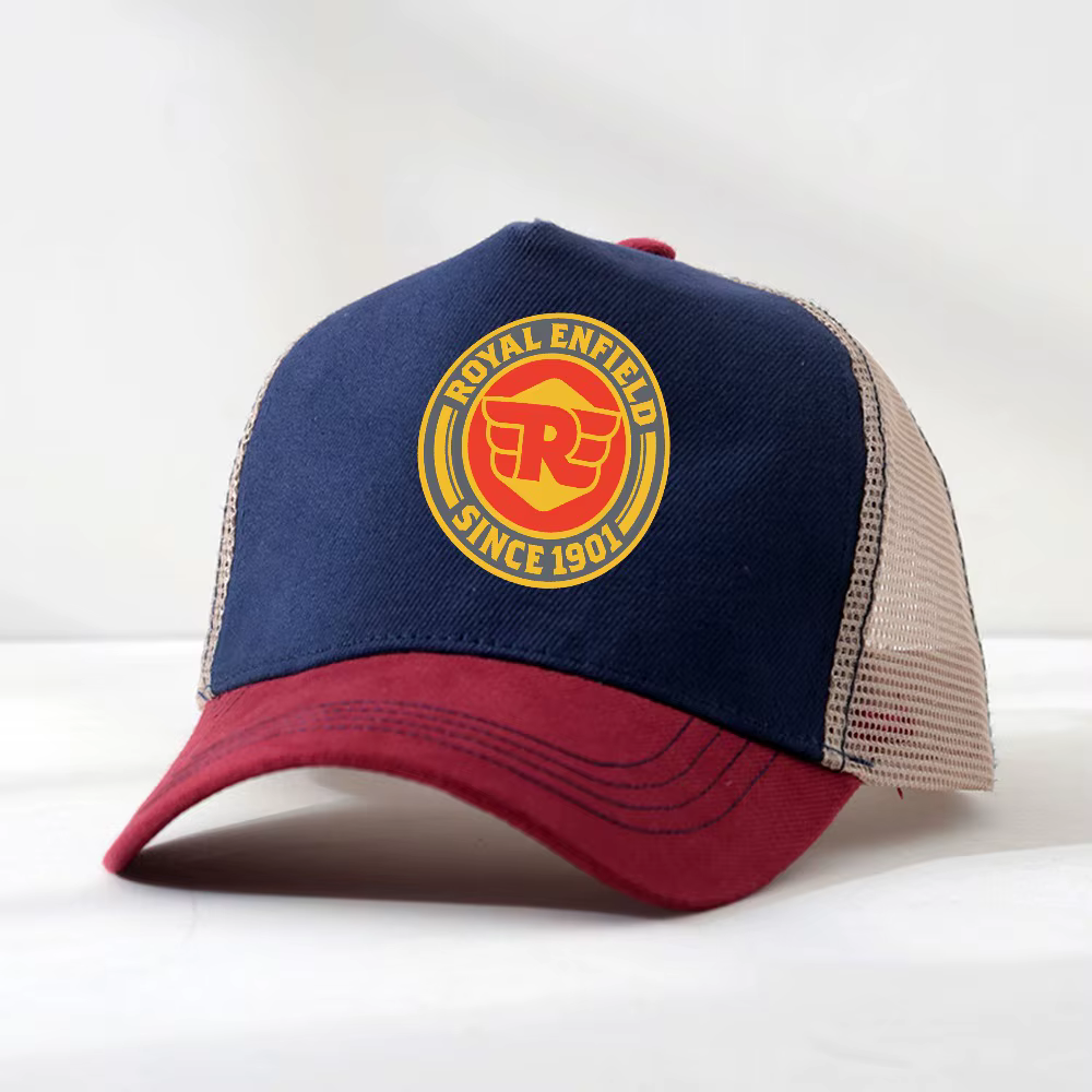 Casquette de baseball unisexe Royal Enfields depuis 1901, chapeau de moto pour homme, casquette de soleil pour entraînements en plein air, visière réglable, chapeaux respirants en maille