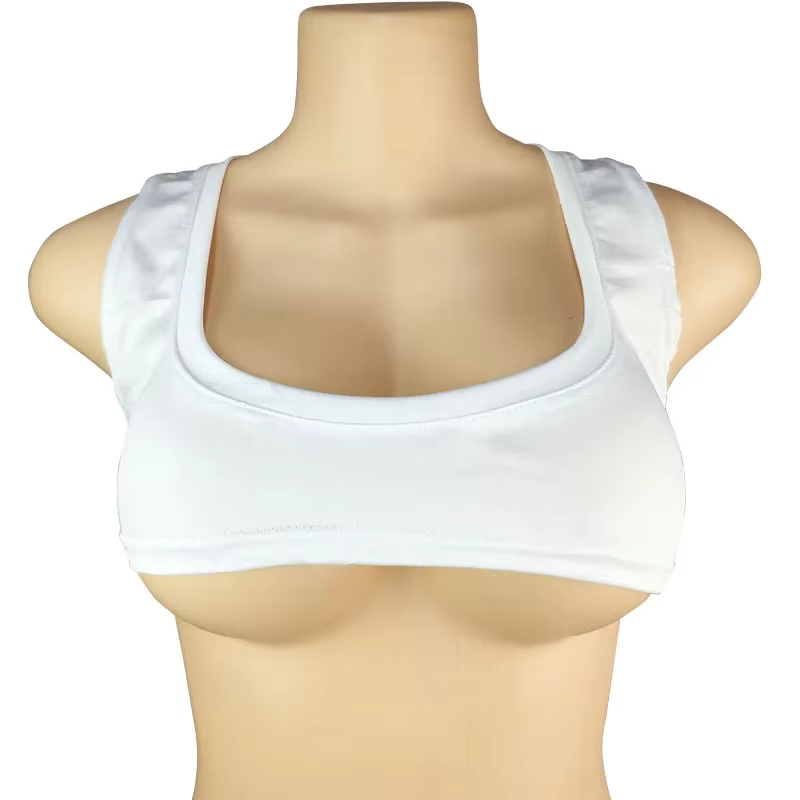 À la mode noir blanc demi-lait court sans manches T-Shirt Sexy femmes haut transfrontalier 2025 ventre-bas