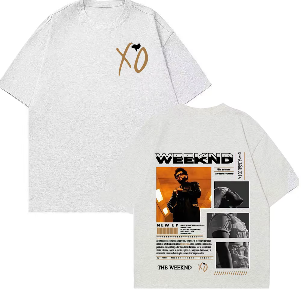 Rétro The Weeknd After Hours Album T-shirts graphiques pour hommes Vintage années 90 Hip Hop gothique T-shirt
