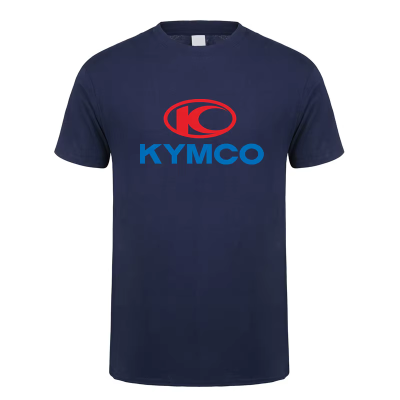 Kymco Hommes T Shirt Mode Coton Manches Courtes Drôle Graphique Tee
