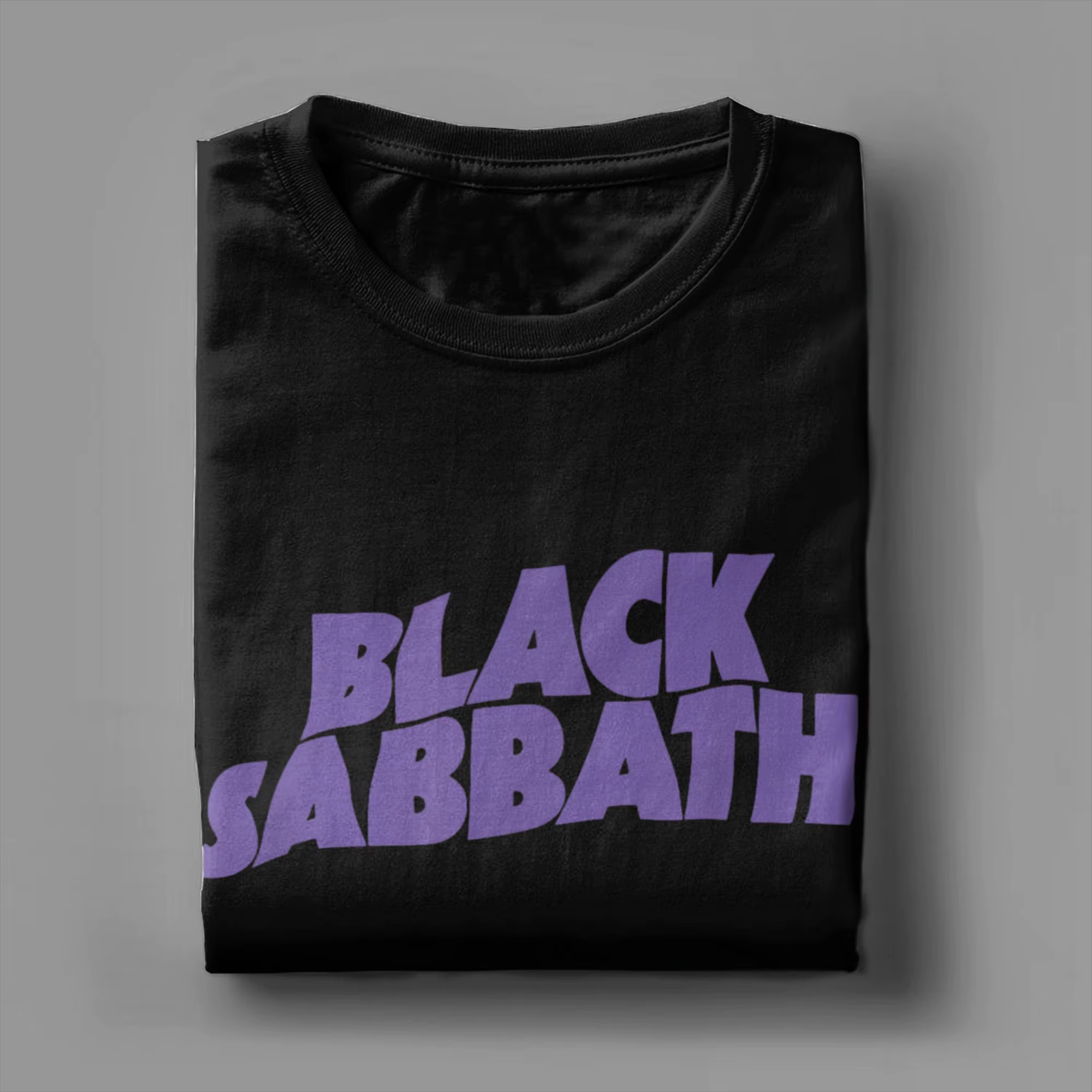 Black Sabbath violet Logo t-shirt plage Y2K T-Shirts drôles 100 coton loisirs
