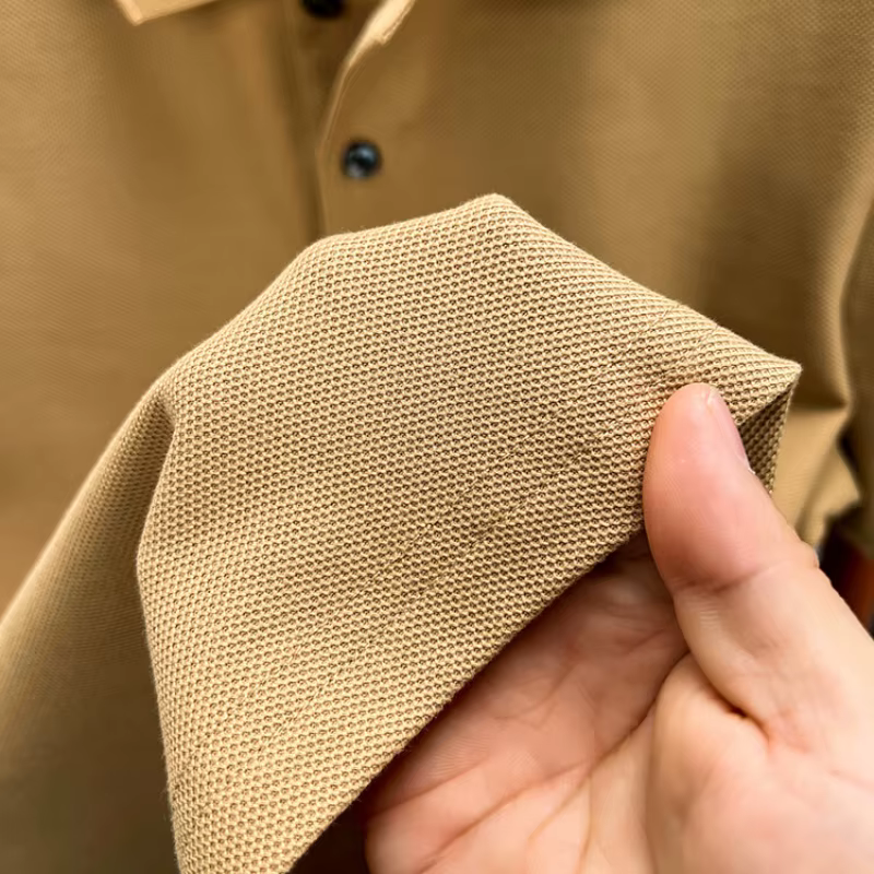 Polo Classique Homme Manches Courtes 100% Coton Mercerisé Respirant Été Casual Affaires Golf Hauts De Sport