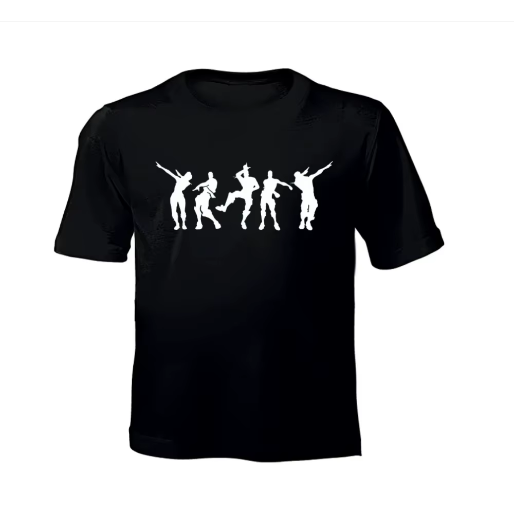 2025 nouvelle vente chaude Fortniter célébrations T-Shirt adulte hommes jeu danse Discout