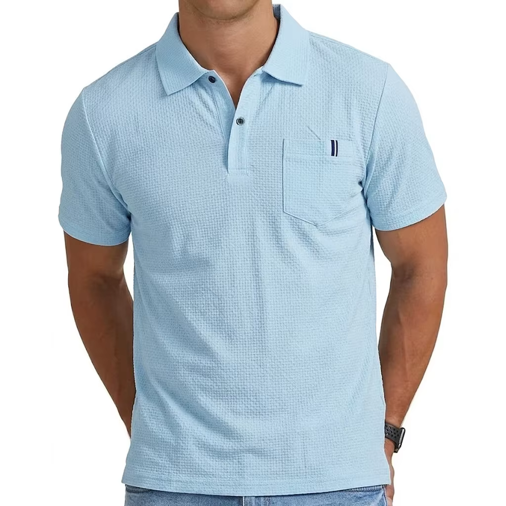 Polo à revers léger et de qualité supérieure pour homme – Haut de performance respirant à séchage rapide pour l'été – T-shirt de sport de luxe pour un style décontracté moderne