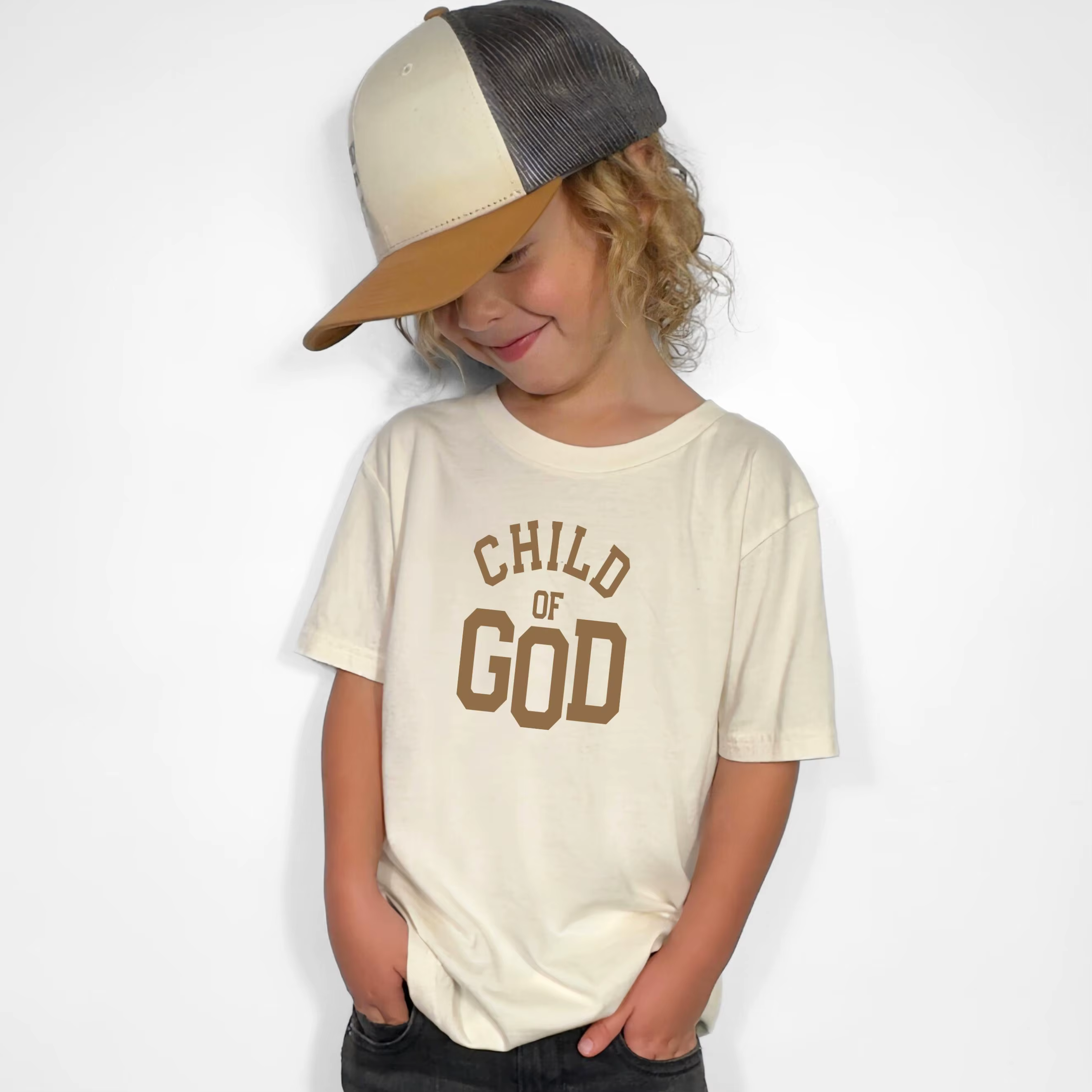 Rétro T-Shirt religieux enfant de dieu chemise impression