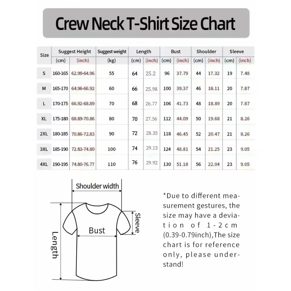 T-shirt à manches courtes pour hommes et femmes