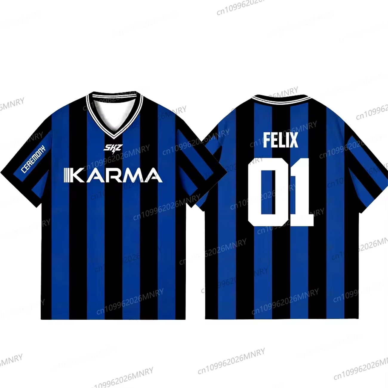 T-shirt Kpop Stay Karma Album Fans Felix Bangchan Hyunjin Streetwear Casual Vêtements pour hommes